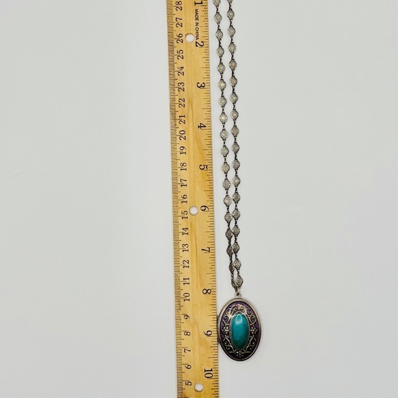 Vintage Locket Necklace by Catherine Popesco - Made in France 16" - Picture 8 of 10